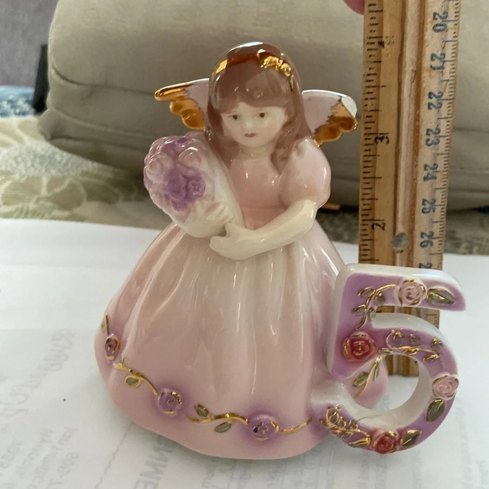 Porcelain Angel 5th Birthday
